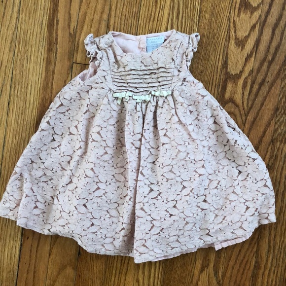 Tahari Other - Tahari baby 3-6 month dusty pink lace dress